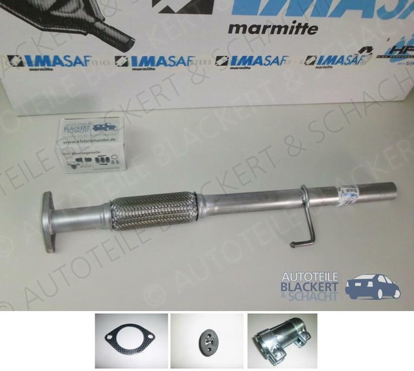 Imasaf Auspuff Flexrohr FüR Fiat Doblo + Cargo + Maxi 1.4 + Anbauteile 2005-2010-image