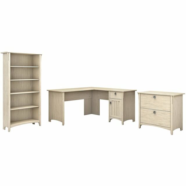Bush Furniture Saratoga Executive Desk Lateral File Cabinet And