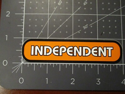 INDEPENDENT TRUCKS Groundwork Orange Skateboard Skate STICKER helmets decal
