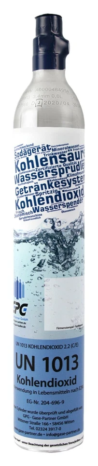 Soda CO2 Universal-Zylinder, 425 g Kohlensäure für bis zu 60 Liter Wasser - Bild 3 von 4