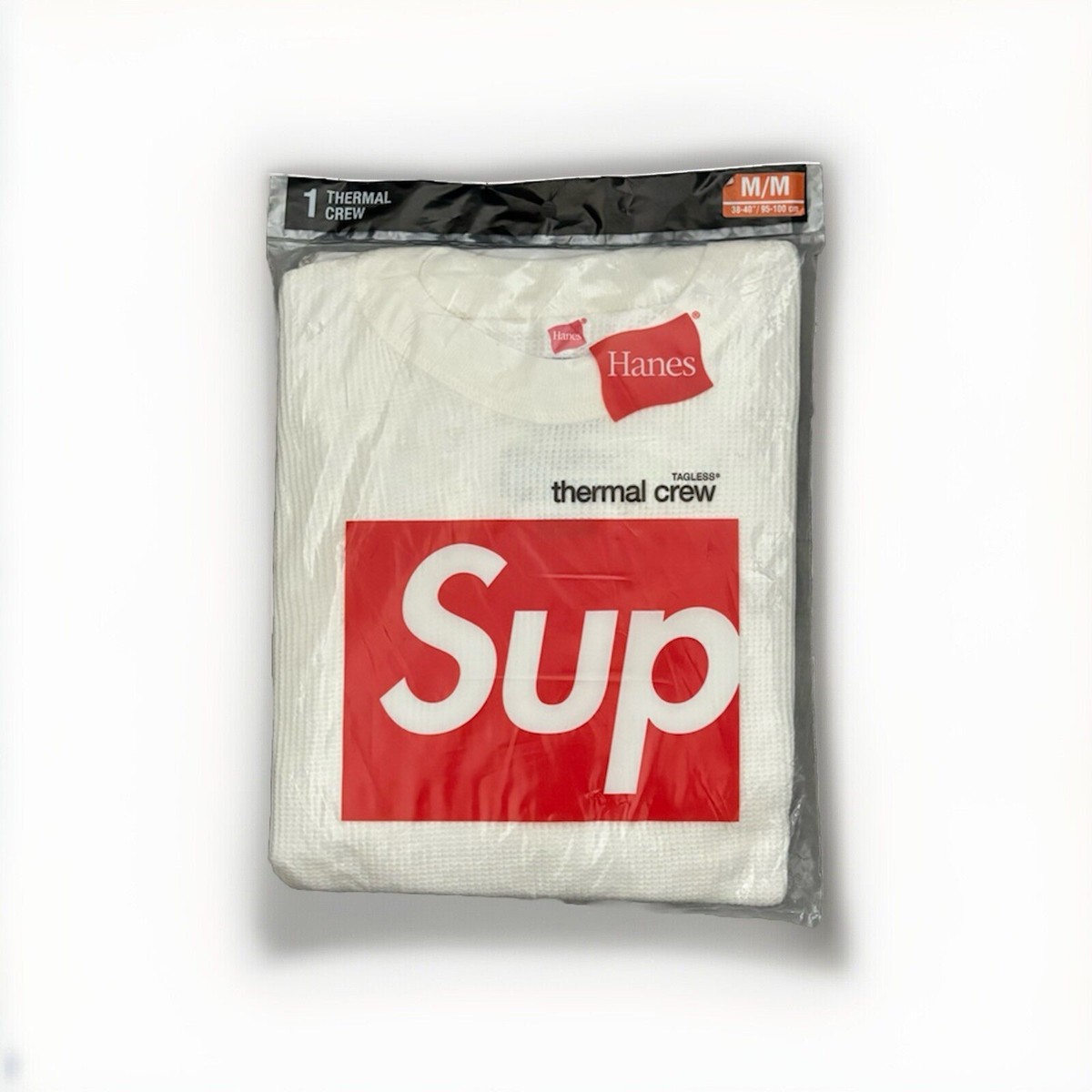 New Supreme Hanes Thermal Crew Men's Medium. Rare Piece. | eBay
