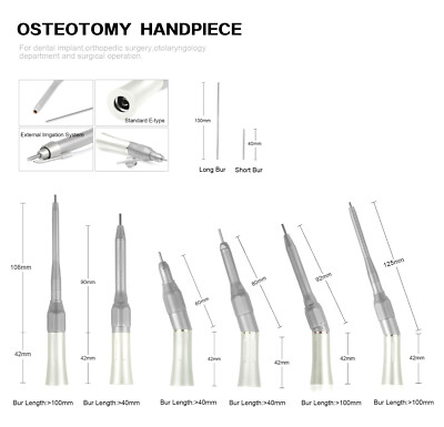 Dental Implant Surgical Handpiece Osteotomy Straight Head 1:1 Micro Surgery