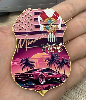 Miami Vice HSI ICE Challenge Coin