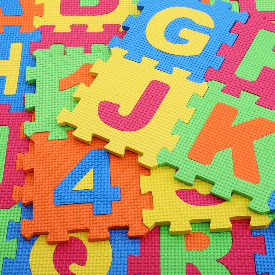 Numbers Floor Puzzle Rugs Spanish Alphabet Eva Foam Mat Toy eBay