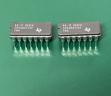 TI ~ CD54HCT74F ~ HIGH SPEED CMOS LOGIC DUAL POSIT (LOT OF 2)