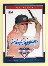 2017 Stars & Stripes NATIONAL TEAM Roc Riggio #/399 RC AUTO - YANKEES - 1st Card