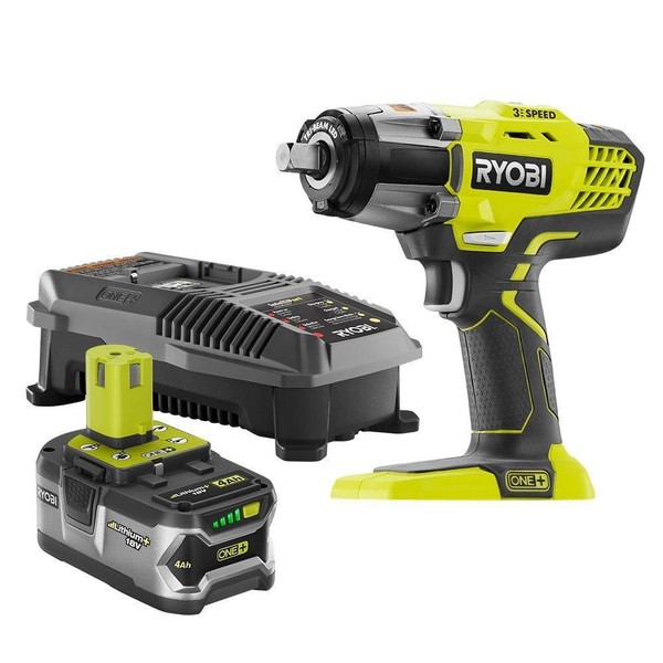 Ryobi P1833 Cordless Impact Wrench Kit for sale online eBay