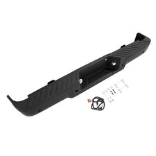 Black - Complete Rear Steel Bumper Assembly For Ford F150 Styleside 2009-2014 Black - Complete Rear Steel Bumper Assembly For Ford F150 Styleside 2009-2014