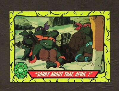 1989 Topps Teenage Mutant Ninja Turtles Card #65 - Sorry About