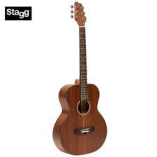 Stagg Sa25 Series Sapele Acoustic Auditorium Guitar Natural Sa25-a-maho