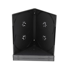Standard Black DVD 4-Disc 14mm Premium Replacement Movie Storage Shell Cases 3PK
