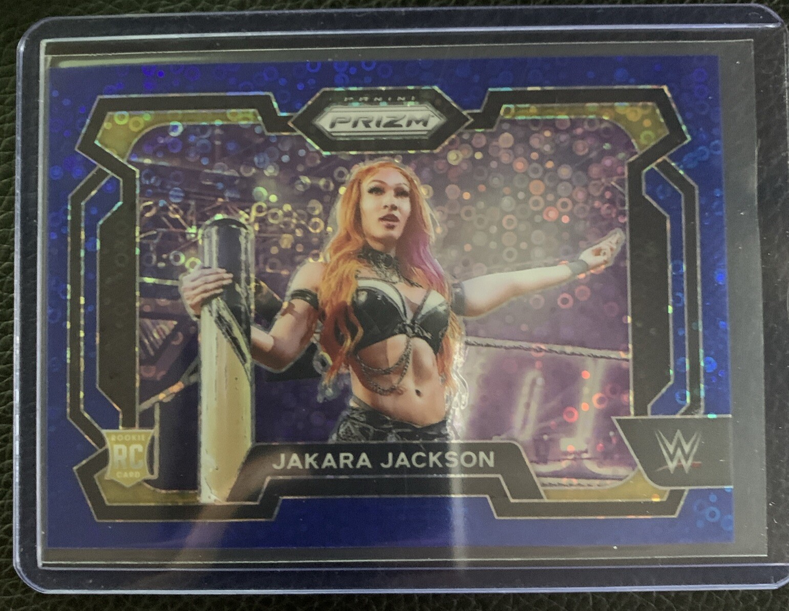2024 Prizm WWE #12 Jakara Jackson Under Card Blue disco Prizm /25 RC