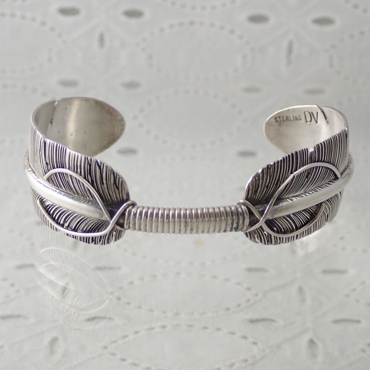 Apache Darrell Victor Sterling Silver Feather 7