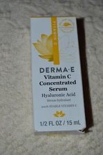 Derma E Vitamin C Concentrated Serum MINI .5oz, 15ml New In Box