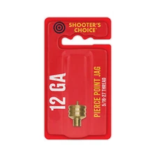 Shooters Choice Pierce Point Jag f/12 Gauge Brass with 8-32 Threads Cleaning Rod
