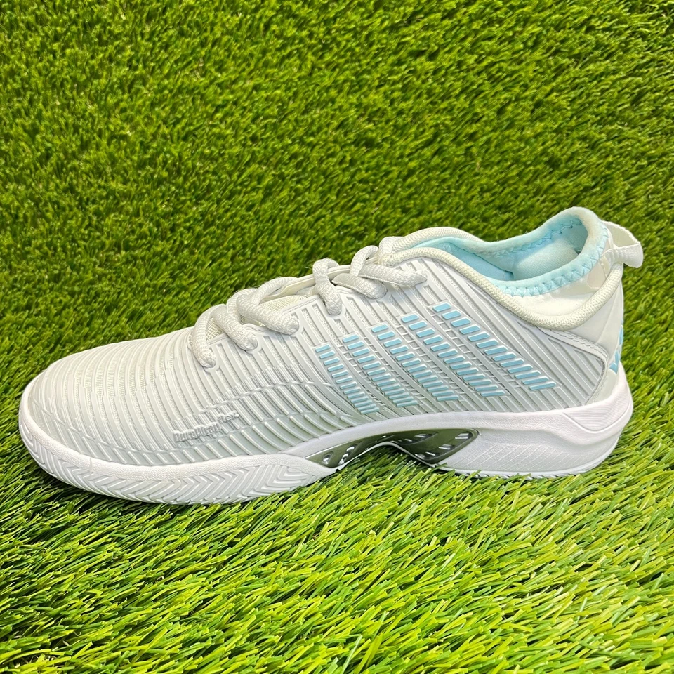 K-Swiss Hypercourt Supreme Womens Size 7 Gray Blue Running Tennis Shoes Sneakers - Image 2 of 4