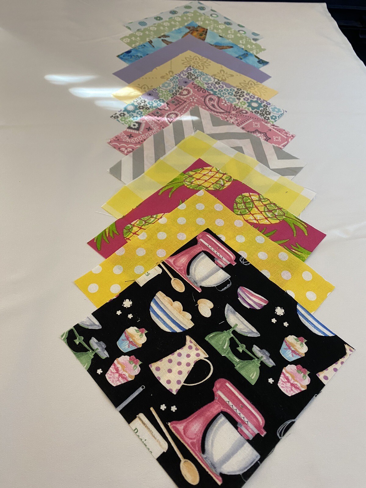 Pre Cut Fabric Quilt Squares 36 6x6 Blocks No Duplicates Multicolored Crafts