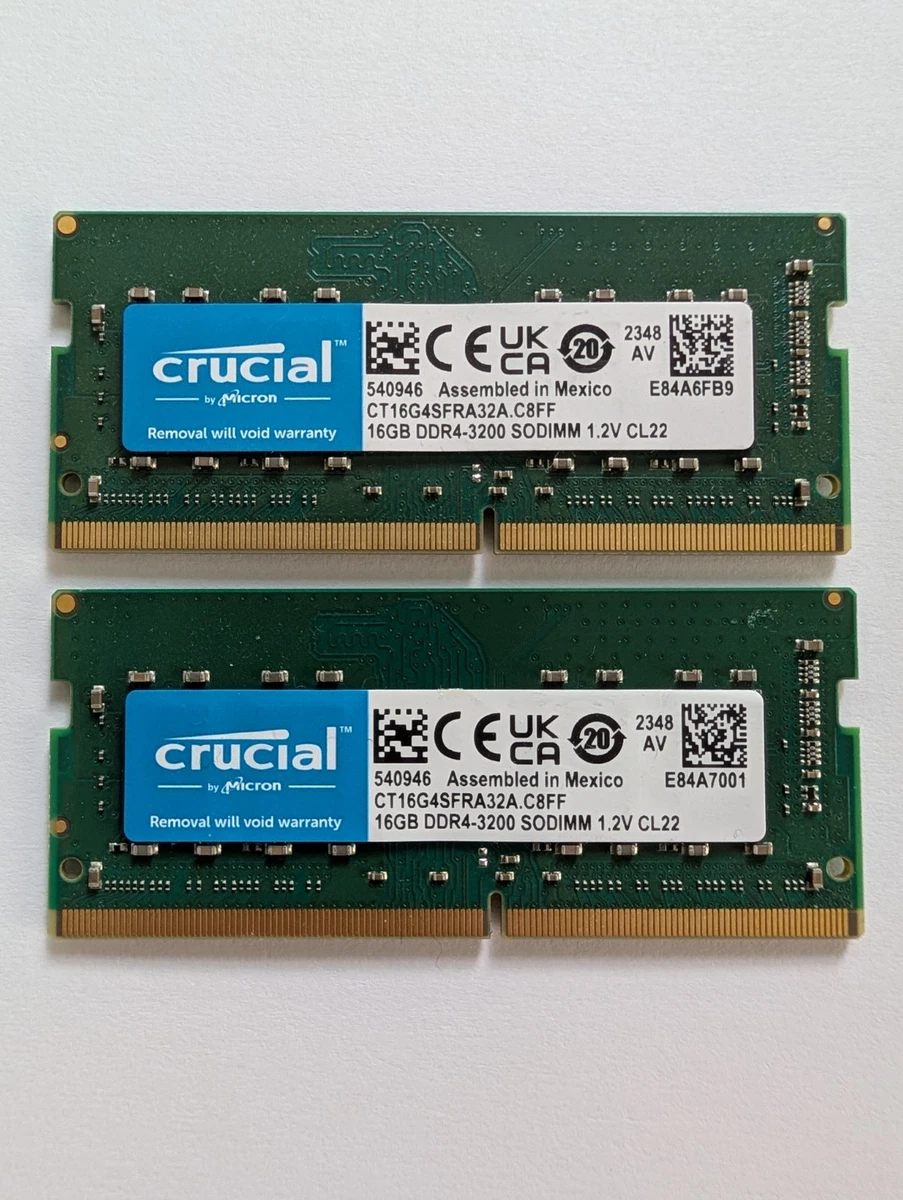 Crucial Computer Memory (RAM) 32GB Total Capacity for sale | eBay