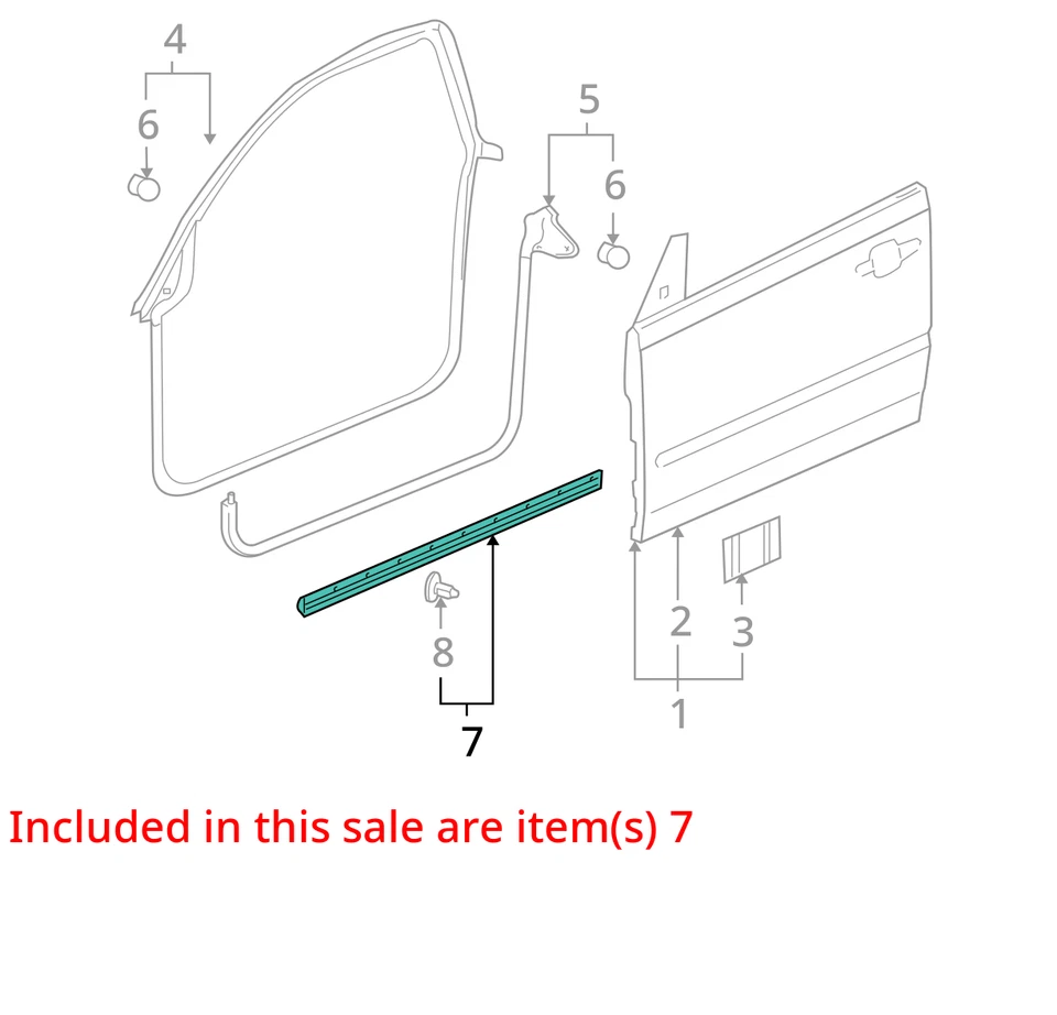 SE ADAPTA A TIRA DE SELLADO PONTIAC G6 2006-2009 ASM FRT S D 25855449 - NUEVO FABRICANTE DE EQUIPOS ORIGINALES 25855449 Foto 2 de 3