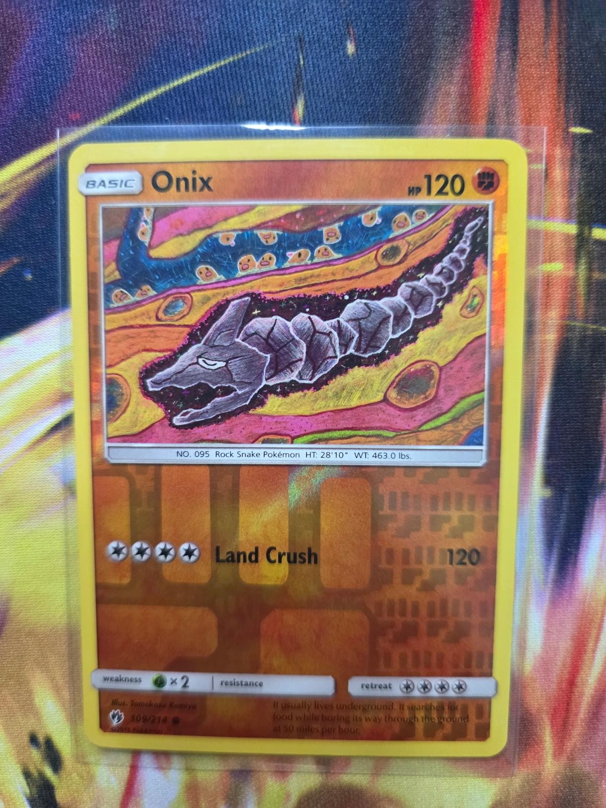ONIX 109/214 Common Lost Thunder Pokemon Reverse Holo Near Mint
