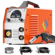 MIG Welder 4 in 1 200A 110V 220V DC Inverter Gasless Gas MIG TIG Welding Machine