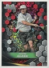 1/1 ANDRE AGASSI 2024 TOPPS GRAPHITE TENNIS #137 RED CRYSTALLINE "REFRACTOR" 1/1