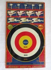 Antique Midway Shooting Gallery Tin Target Game Board