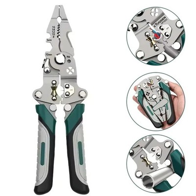18-in-1 Foldable Wire Stripper Pliers Crimping Tool Electrician Multi Tool