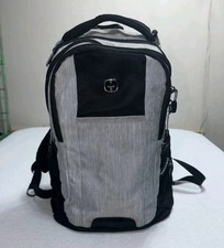 SwissGear Wenger Airflow Back System Laptop Backpack Gray Black Travel Bag