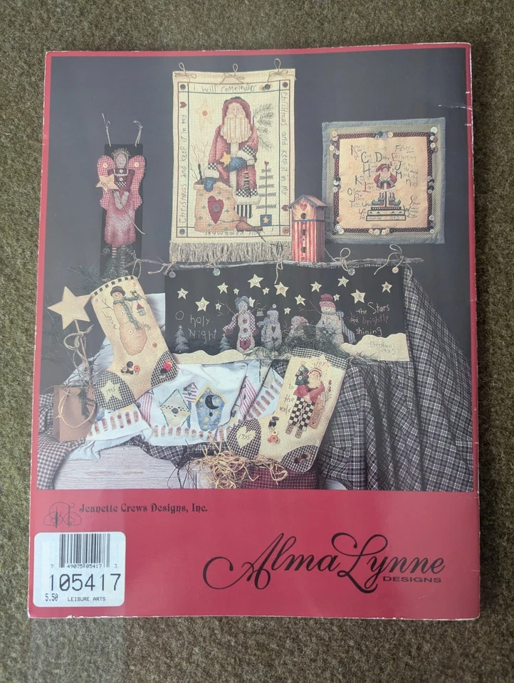 Alma Lynne Christmas Homespun Words Of Wisdom Cross Stitch Pattern Booklet - Image 2 of 2
