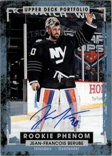 2015-16 Upper Deck Portfolio Autographs #235 Jean-Francois Berube E Auto - HKY