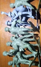 8 5"-6" Marx & Tim Mee Toy Soldiers WWII Vtg '63 Lot Men Infantry Army Navy Usa