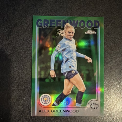 #ad #ad Topps Chrome 2024 25 Alex Greenwood Manchester City #88 Green 99 Soccer $4.50