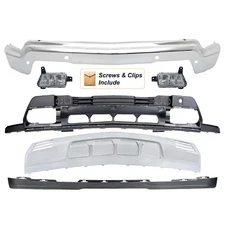 Front Bumper Cover Assembly For 2022-2025 Chevy Silverado 1500 w/Sensor Holes
