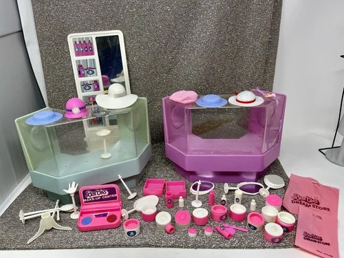 Vintage Barbie Dream Store Makeup Hats Counter Department SO MANY accessories