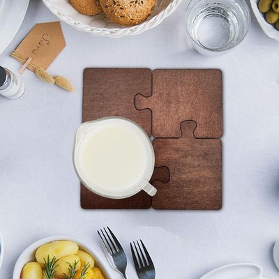 4Pcs Holz Coaster Housewarming Geschenke Reusable Für Esszimmer Home Küche