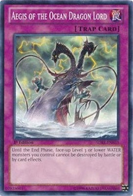 Aegis of the Ocean Dragon Lord 1st Edition [SDRE - SDRE-EN033] LP YuGiOh