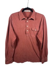 Criquet Shirt Mens Medium Polo Long Sleeve Pima Cotton Golf Classic Performance
