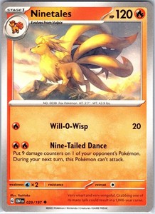 Ninetales 029/197 Obsidian Flames Uncommon
