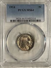 1914 Buffalo Nickel PCGS MS-64 Sharp strike