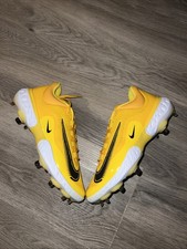 Scarpe da baseball Nike Alpha Huarache Elite 4 basse TB gialle DR6851-701 taglia 10,5