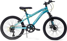 20" Kids Mountain Bike Disc Brake Front Suspension 6 Speed Trail MTB