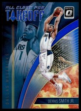 2018-19 Donruss Optic All Clear For Takeoff Blue Dennis Smith Jr. 03/49 #14
