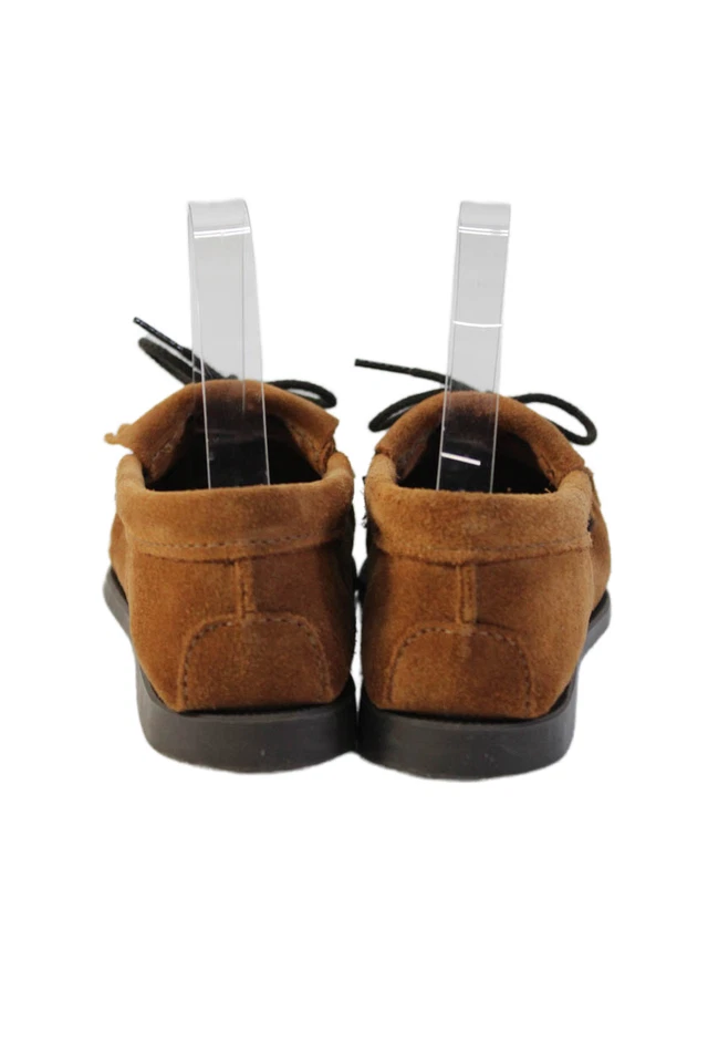 Minnetonka Mujer Gamuza Cuentas Thunderbird Mocasín Barco Zapatos Marrón Talla 5.5 Foto 3 de 4