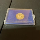 1964 JOHN F. KENNEDY MEMORIAL U.S. HALF DOLLAR-90% SILVER-WITH PLASTIC CASE-NICE