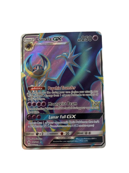 Lunala GX (Sun & Moon 141/149) ultra rare full art rare Pokemon card