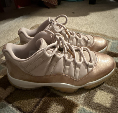 Jordan Air Jordan 11 Low Rose Gold Sail Leather Women's Sneaker AH7860-105