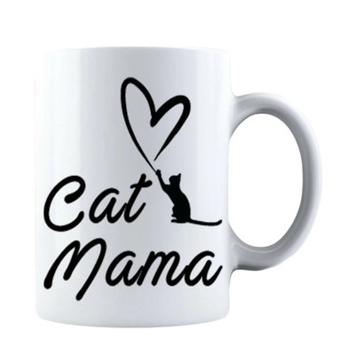 Funny Mothers Day Cat Mama - Gift for Mom, Mothers and Grandma Coffee Mug Mommy