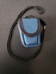 Pulse Oximeter Belt Loop Carry Case Blue Nylon With Clip On Rope