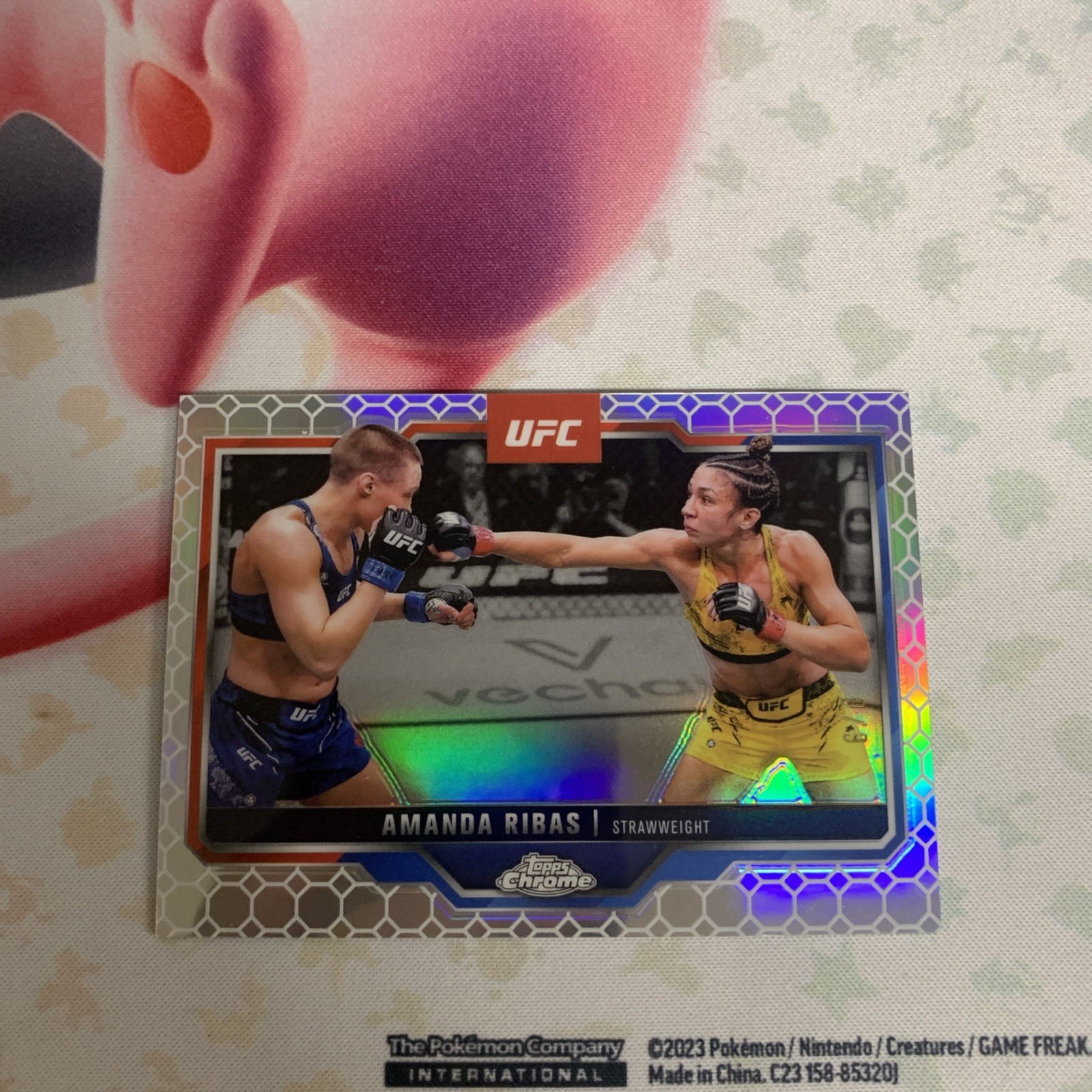 2025 Topps Chrome UFC Amanda Ribas /8 OctaFractor Refractor 
